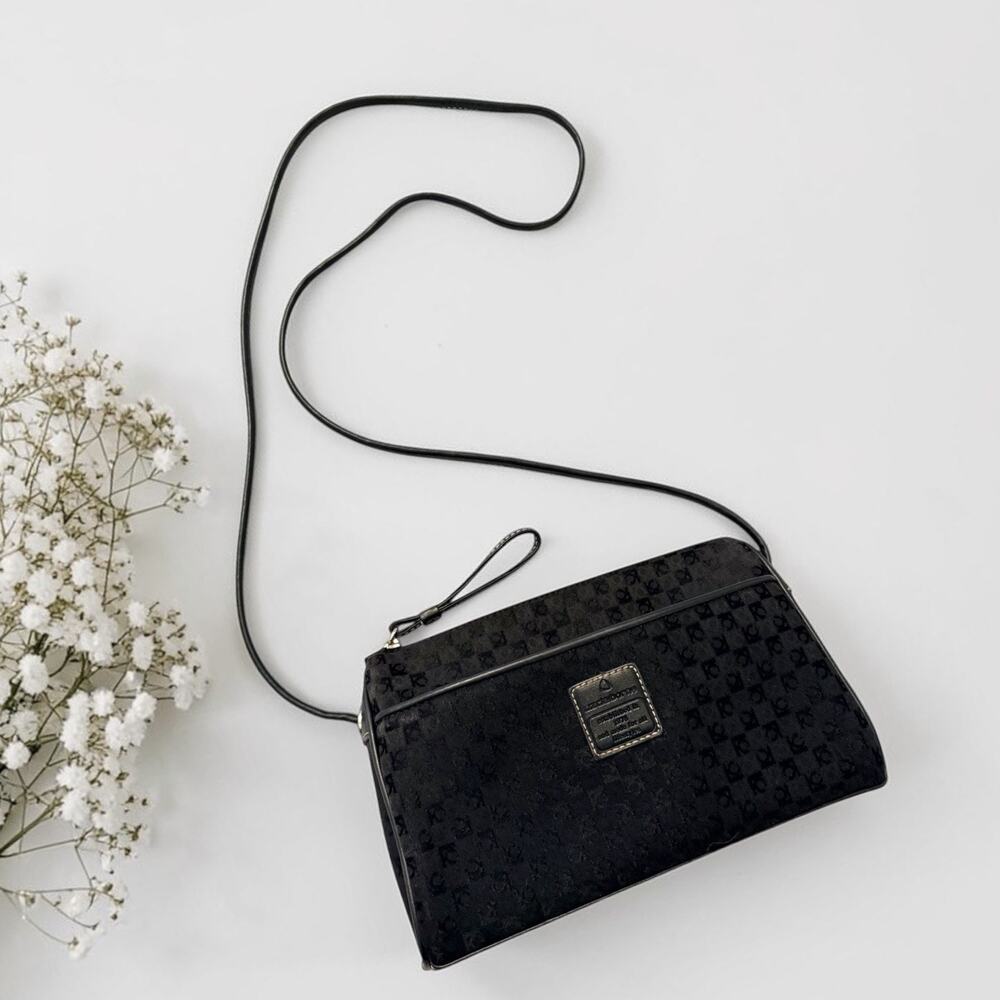 Vintage Y2K Liz Claiborne Cross Body Bag Purse Black Fast Ship 3490-2